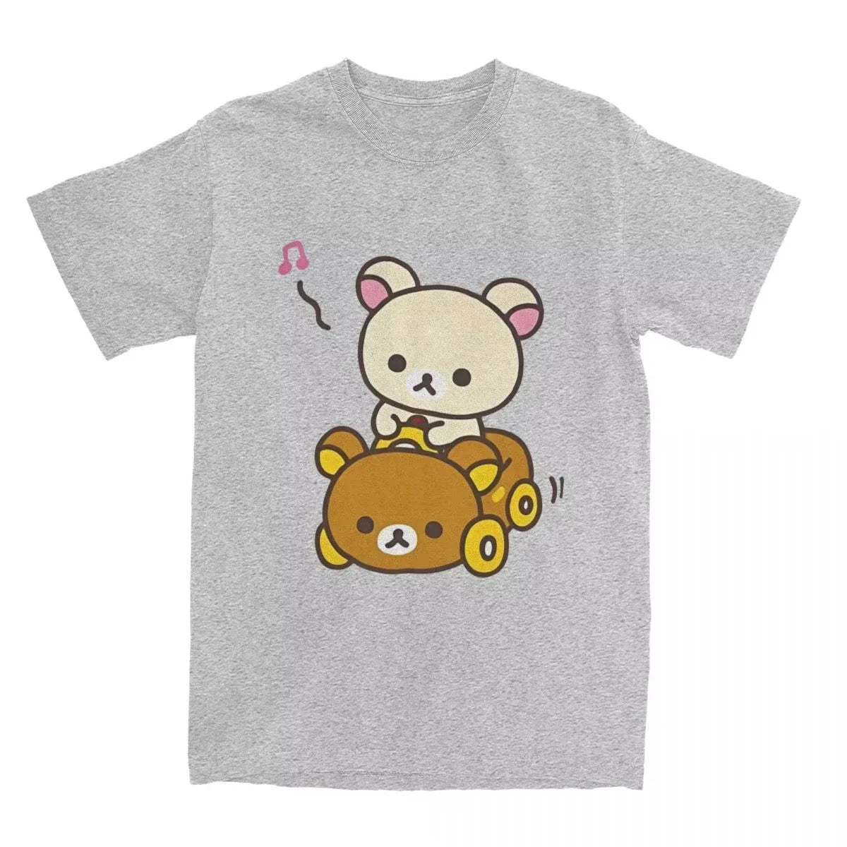 Round Neck Short Sleeve T-shirt for Men and Women with Car Hipster Style Summer Short Sleeve T Shirts Streetwear Women T Shirts