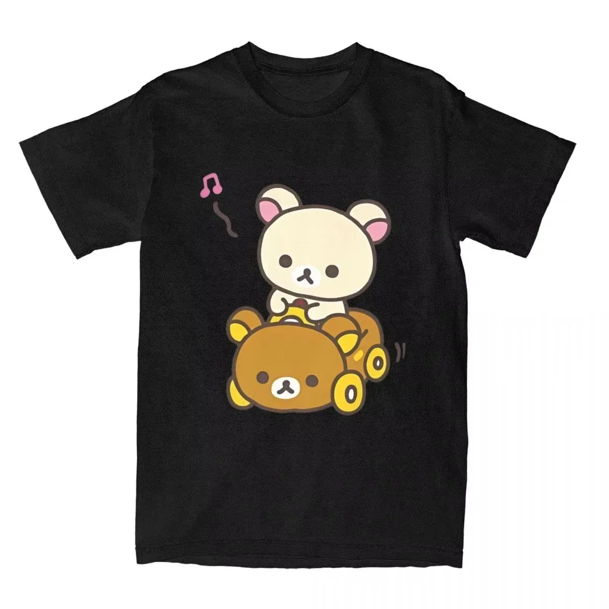 Round Neck Short Sleeve T-shirt for Men and Women with Car Hipster Style Summer Short Sleeve T Shirts Streetwear Women T Shirts